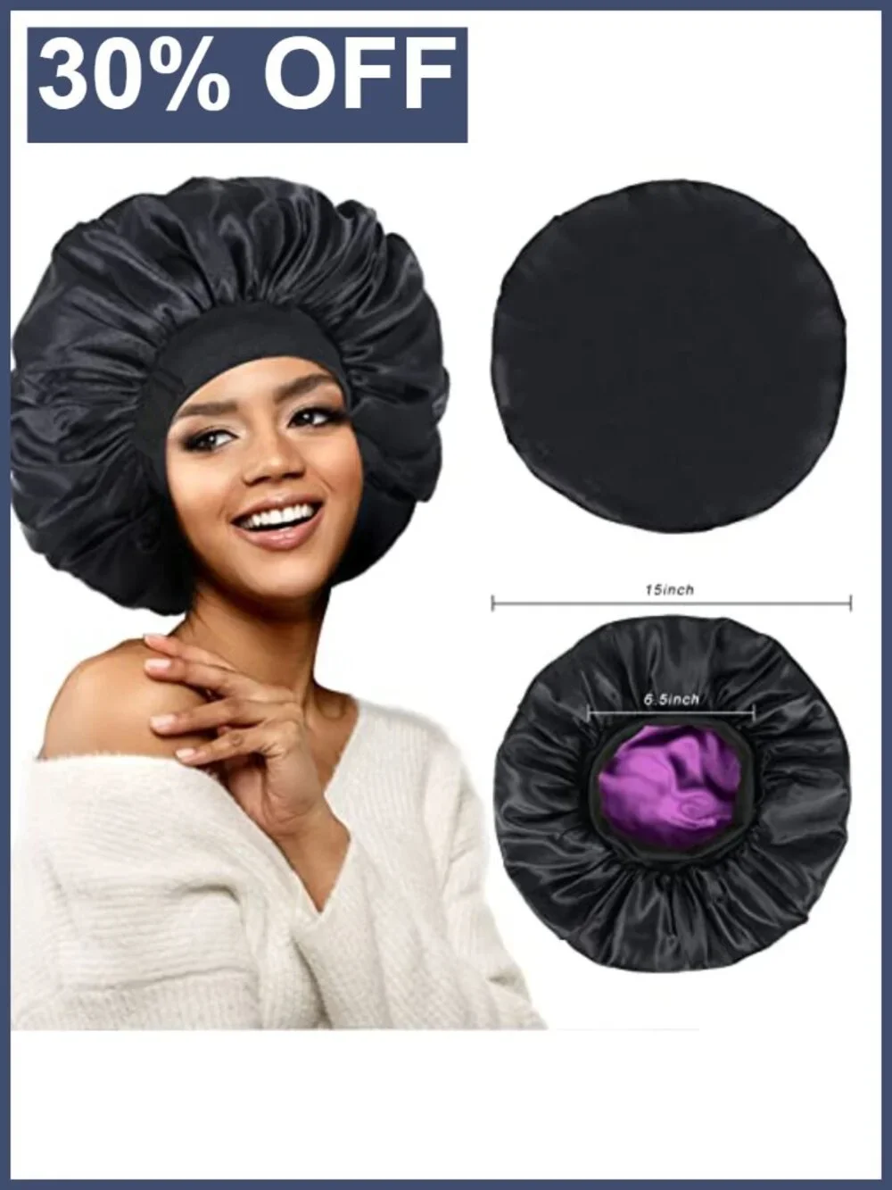 N/A silk bonnet